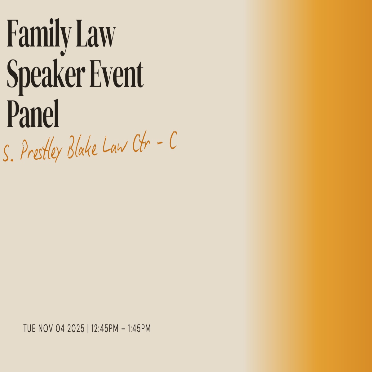 Image of Family Law Speaker Event Panel
