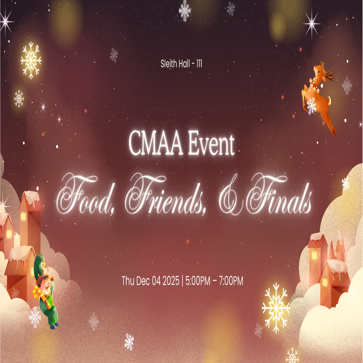 Image of Food, Friends, & Finals - CMAA Event